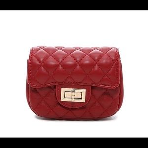 Urban Expressions Quilted Red Crossbody Bag
